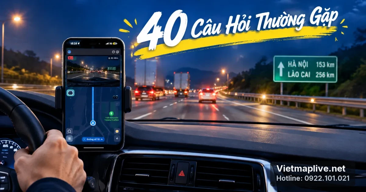 40 Câu Hỏi Được Tài Xế Quan Tâm Nhất Về VIETMAP Live Pro, Plus Và OMNI