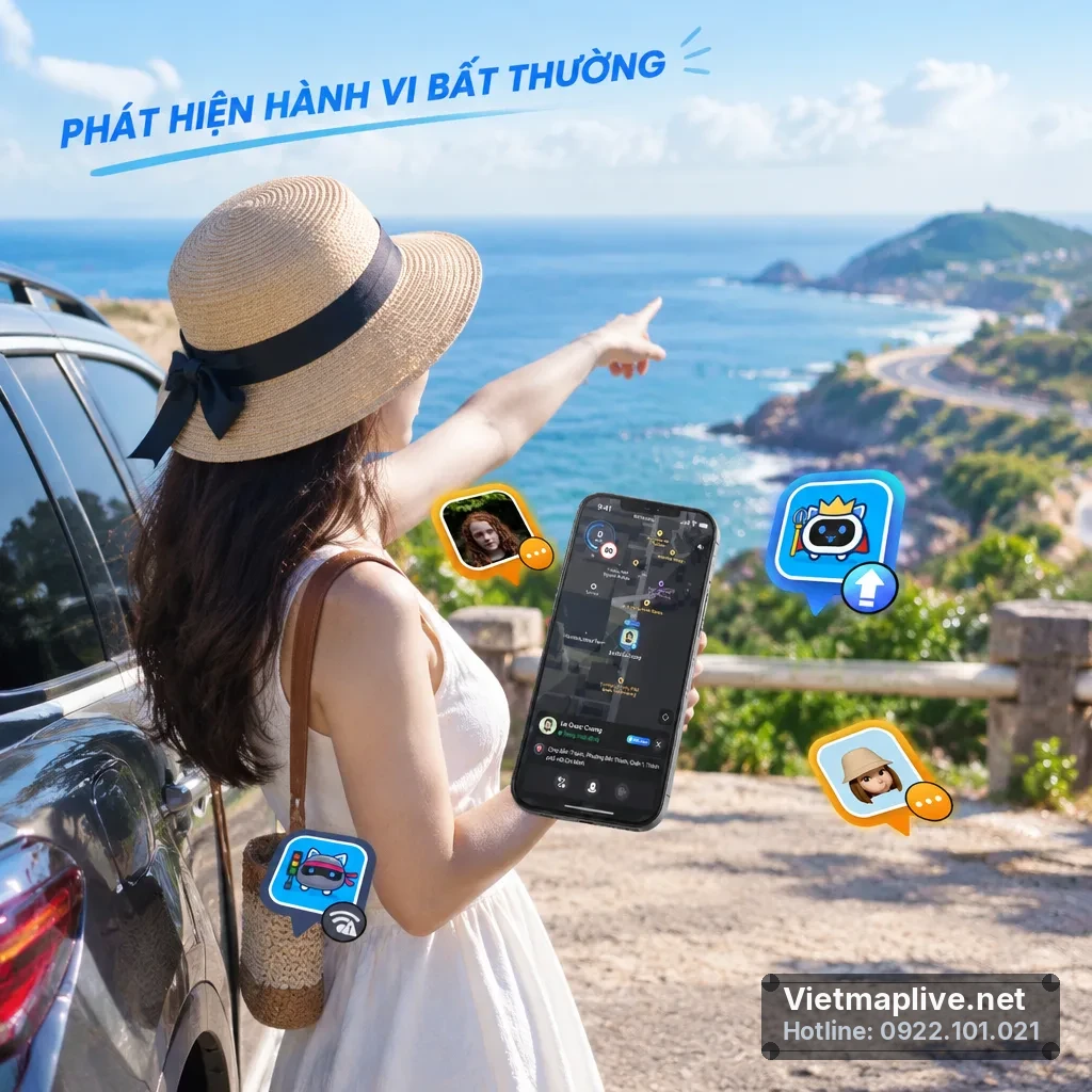 Thông báo bảo mật trên màn hình VietMap Live