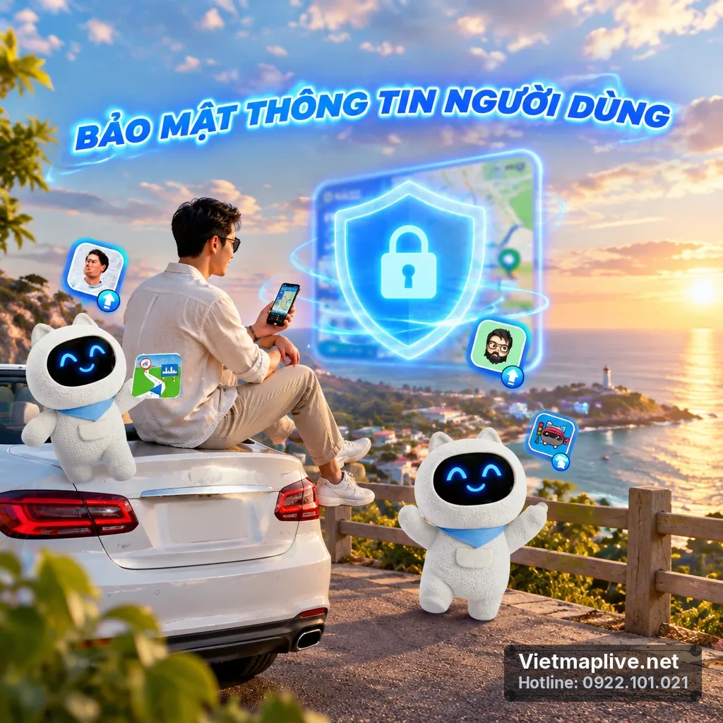 Biểu tượng bảo mật dữ liệu VietMap Live