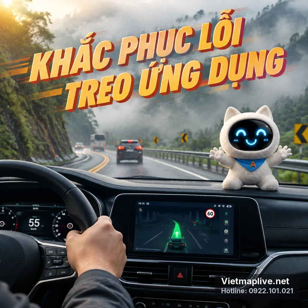 Hướng dẫn sửa lỗi VietMap Live bị treo trên màn hình Android