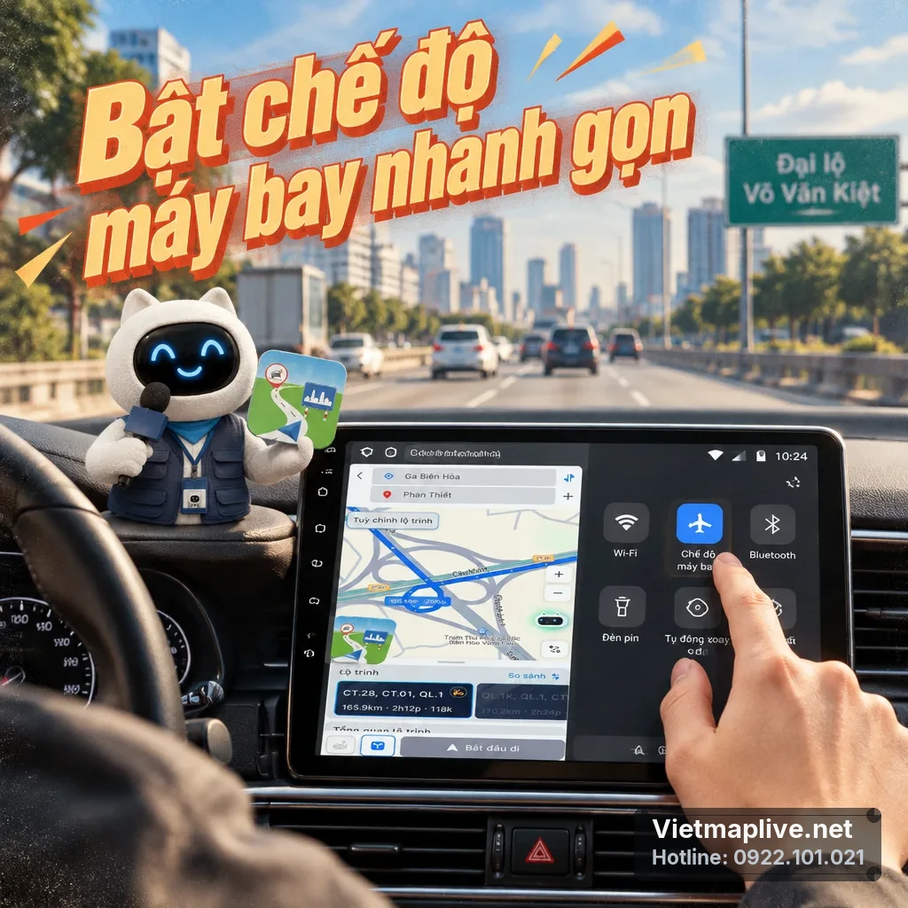 Bật chế độ máy bay để khắc phục lỗi kết nối mạng