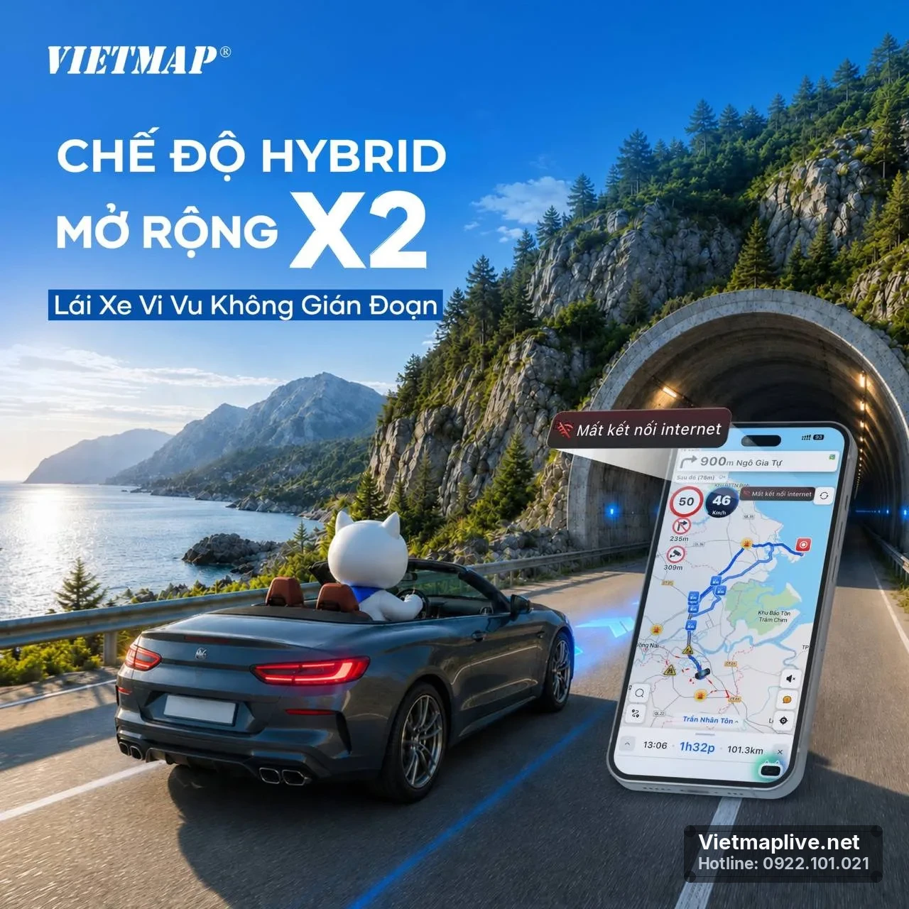 Mất sóng, mất mạng? VietMap Live vẫn dẫn đường mượt mà!