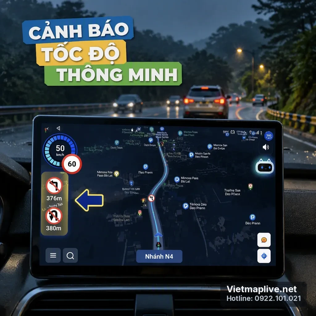 Ứng dụng VietMap Live cập nhật lộ trình nhánh N4