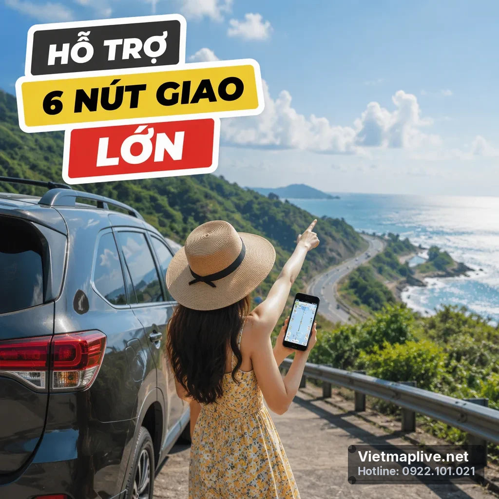 Nút giao trên cao tốc Bến Lức - Long Thành với chỉ dẫn chi tiết từ VietMap Live