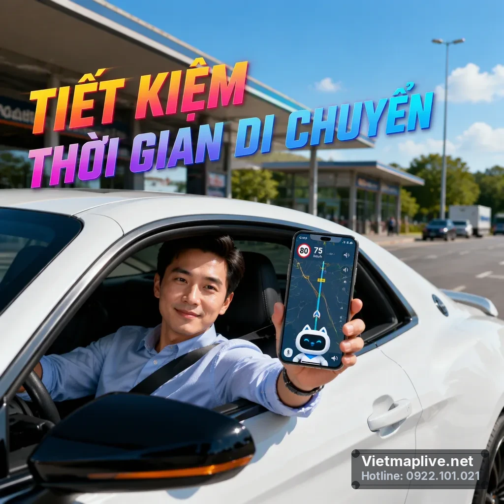Xe ô tô di chuyển trên cao tốc Bến Lức - Long Thành mới mở